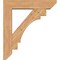 Ekena Millwork Merced Slat Smooth Bracket w/ Offset Brace, Western Red Cedar, 7 1/2"W x 34"D x 38"H BKT0806X34X38MRC06SWR - alternate 4